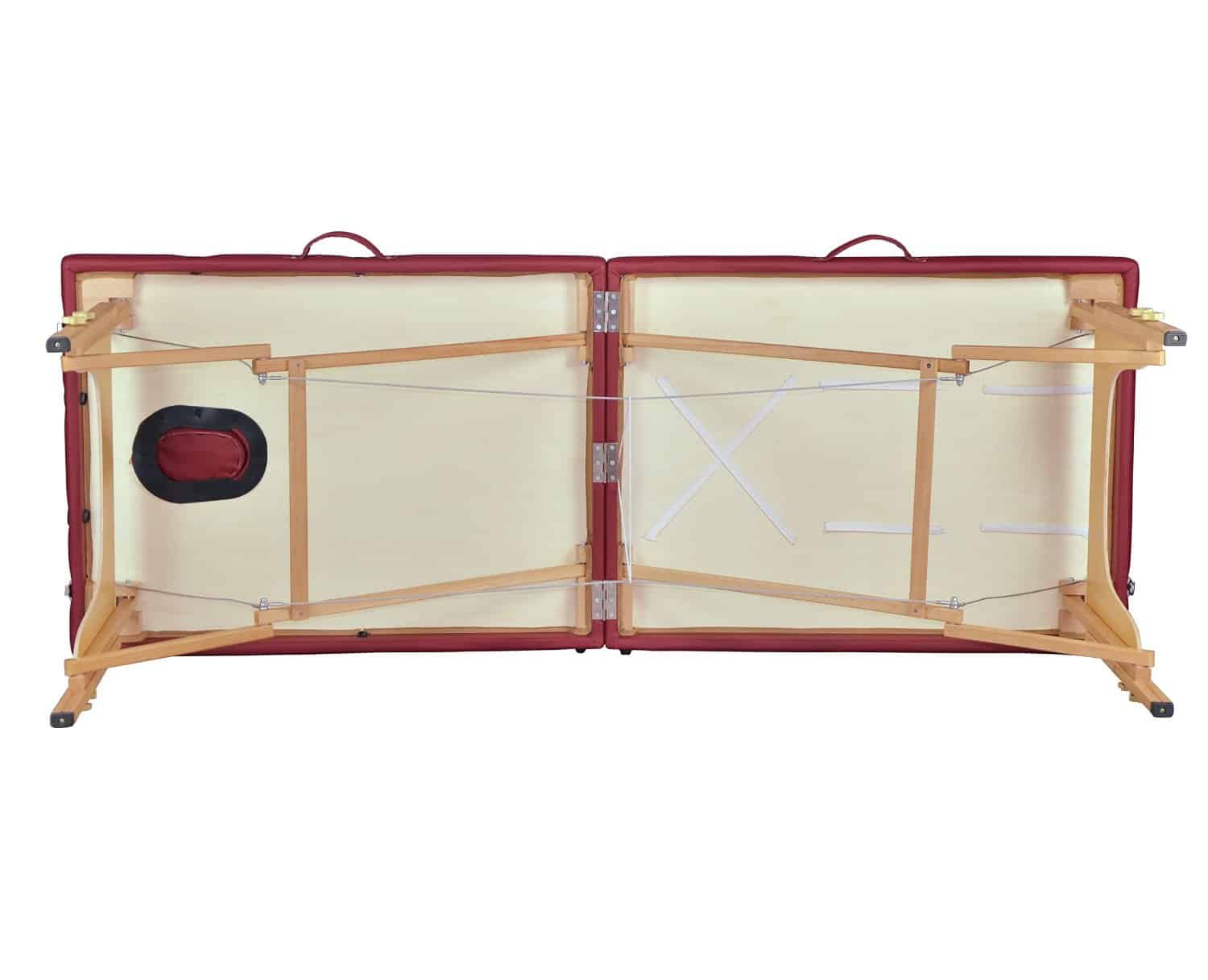 BestMassage Two Fold Burgundy Portable Massage Table BestMassage Two Fold Burgundy Portable Massage Table