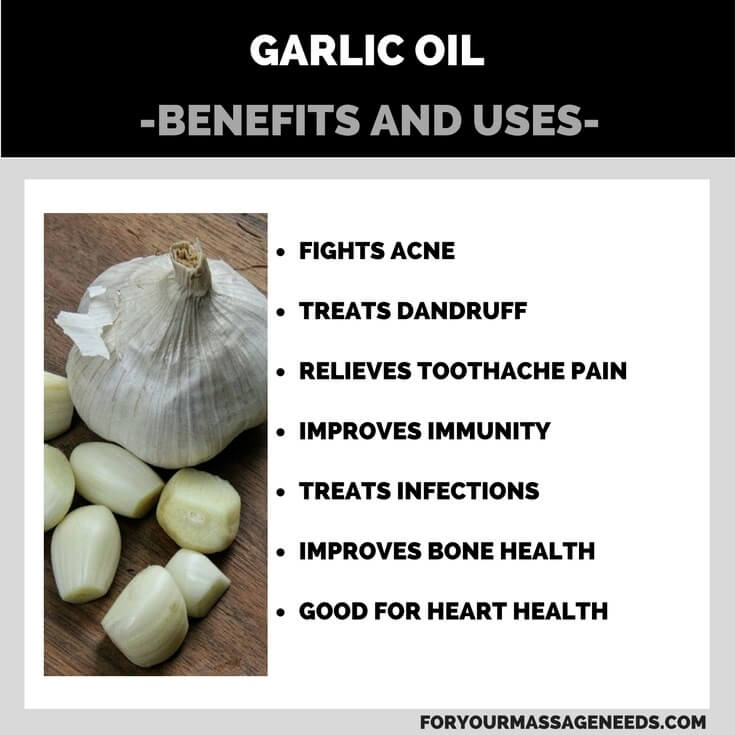 Garlic Oil Health Benefits and Uses Listed